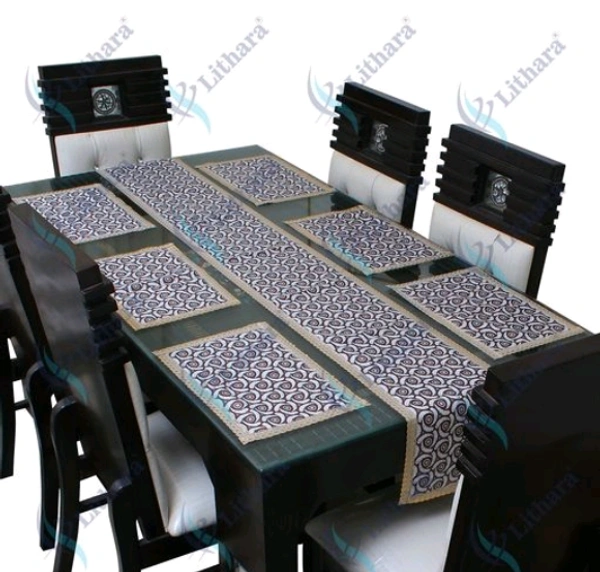 Attractive Printed Polyester Dinning Table Mat With Table Runner